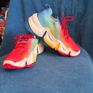 Shoe dazzle Marcail size 7 like new Colorful Gradient Sneakers